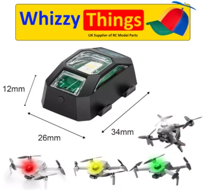 Multifunction LED Navigation Strobe Light RC Drone Plane DJI Mini 4 Pro Mavic - Image 1 of 3