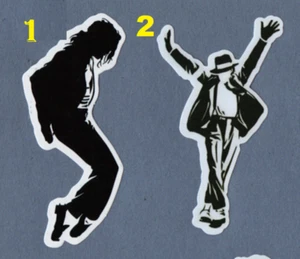 MICHAEL JACKSON Sticker 1&2 CLASSIC pop R&B funk SINGER SONGWRITER pop SOUL 5 - Picture 1 of 18