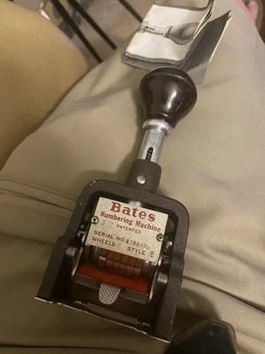 Bates Numbering Machine - Nueroteur - In Box With Instructions Manual - Image 1 of 4