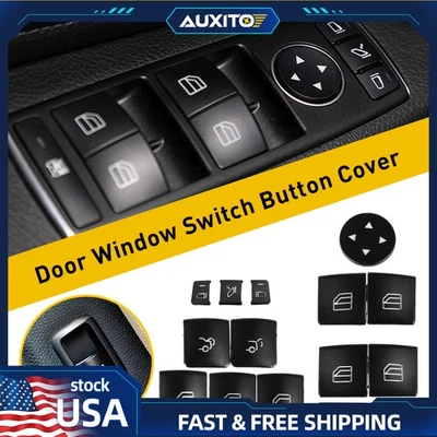 适用于 GLE350 16-18 GLE500 梅赛德斯-奔驰汽车开关解锁装饰门盖按钮 — 第 1/4 张图片