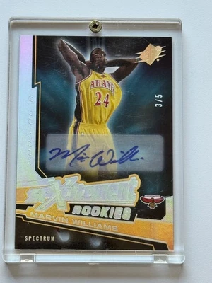 2005-06 SPx Spxcitement Rookies Spectrum Auto /5 Marvin Williams #XCR2 RC - Image 1 of 4