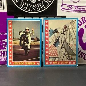 Lot Of 2 - Evel Knievel 1974 Trading Cards - #24 And #40 VINTAGE - Bild 1 von 2