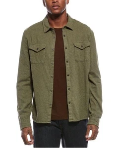 $ 228 John Varvatos Marshall Hemd Gr. S Herren Brusttaschen salbeigrün neu mit Etikett  - Bild 1 von 7