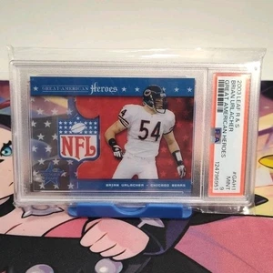 2003 Leaf Rookies & Stars Great American Heroes Brian Urlacher #GAH-1 HOF PSA 9 - Bild 1 von 4