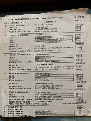 3/30/90 ROCK OVER LONDON AOR cd MARY COUGHLAN Depeche Mode SQUEEZE Gary Moore !! - Image 1 of 2