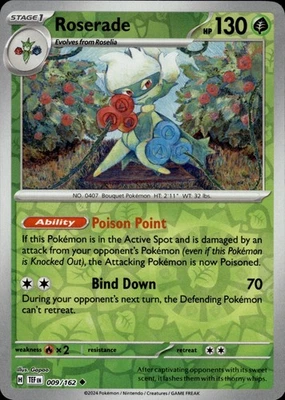 Roserade Uncommon SV05: Temporal Forces 009/162 LP - Image 1 of 2