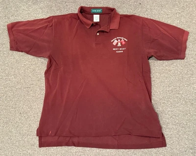 Vintage 1996 Newport Bermuda Race Polo Shirt Sz L Next Boat Team - Image 1 of 4