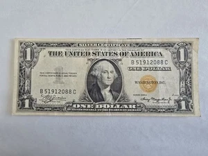 1935-A $1 North Africa Silver Certificate Yellow Seal - Picture 1 of 8