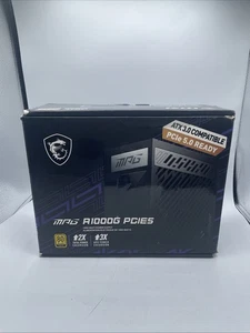 MSI MPG A1000G PCIE 5.1 ATX 3.1 1000W PSU Gold Modular Power Supply - Open Box - Picture 1 of 8