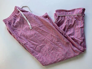 Gap Love weiche dünne Baumwoll Pyjamahose rosa blau Blumen Kordelzug Gr. M - Bild 1 von 8