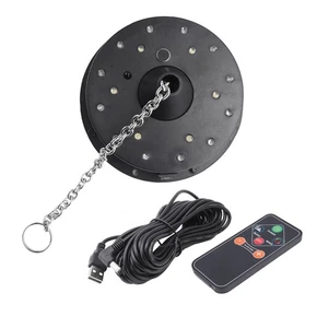 Bola Disco Giratoria Motor Luces con Mando a Distancia, 18 LEDs para 12 16 20 1088 - Imagen 1 de 7
