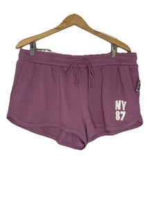 Aero Women's XL Purple Dolphins Shorts Cotton NWT Retro Cozy Lounge - Picture 1 of 6