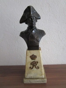 Preussen Andenken Büste aus Bronze(hohl) von W.Zoll-König Friedrichs der Große - Bild 1 von 12