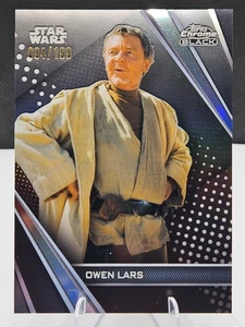 2023 Topps Chrome Black Star Wars Owen Lars #30  094/199 - Picture 1 of 2