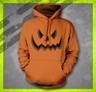 Scary Spooky Jack O Lantern Men Boys Halloween T-Shirt