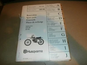 Oldtimer 1973 Husqvarna Motorrad Ersatzteile Handbuch 125CR 125SC Moto Cross - Bild 1 von 8