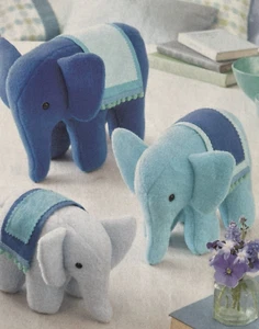 SCHNITTMUSTER Alan Dart Elefant Parade Spielzeug + Tina Schildkröte Bodenkissen 102cm - Bild 1 von 8