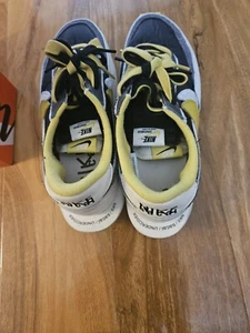 nike ld waffle sacai Black Bright Citron Sail UK 6.5 - Picture 1 of 9