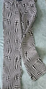 MOTEL Jopan Trousers Women's Size XS Optic Polka Disco Festival Party Fun W29 - Picture 1 of 10