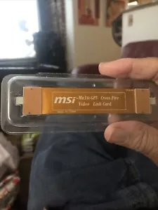MSI Multi-GPU Cross Fire Video Link - Model 4120 (NEW, NEVER USED) - Picture 1 of 2