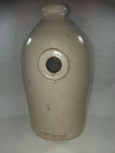 Antique Stoneware Foot Warmer Pottery WKS Boston, Mass. 10.5" - Picture 1 of 12