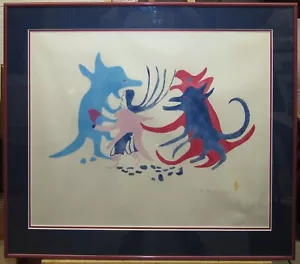 Myra Kukiiyaut 1980 Inuit Plantilla Impresión "Espíritus de la Noche" Listado Baker Lake - Imagen 1 de 5