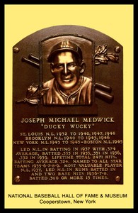 Cooperstown Hall of Fame Postcard Joe Medwick HOF Mint