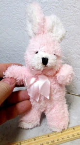 plush cute light pink Bunny Rabbit, 8 inch tall, great for kids - Picture 1 of 4