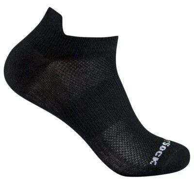 Profi Sportsocke Sneakers Low Tab schwarz - anti-blasen-system Socken WRIGHTSOCK