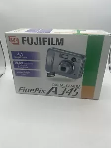 Silver Fuji Fujifilm FinePix A345 Digital Camera 4.1MP 3x Zoom | Parts Only - Picture 1 of 5