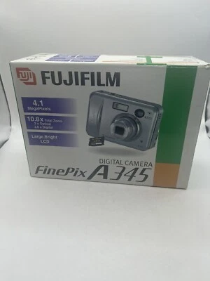 Silver Fuji Fujifilm FinePix A345 Digital Camera 4.1MP 3x Zoom | Parts Only - Image 1 of 4