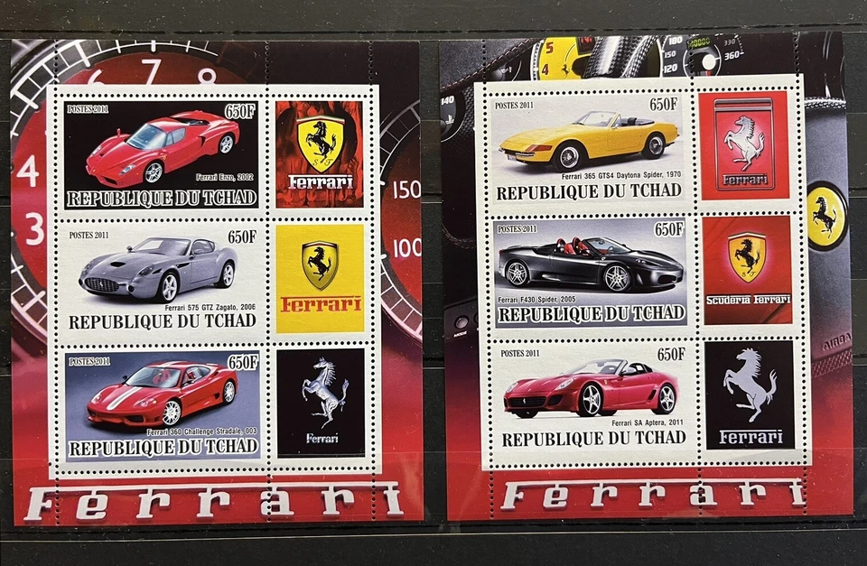 2x Ferrari / Cars  - MNH** CB3 - Image 1 of 1