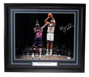 Penny Hardaway handsigniertes 16x20 Foto Orlando Magic gerahmt PSA/DNA - Bild 1 von 4