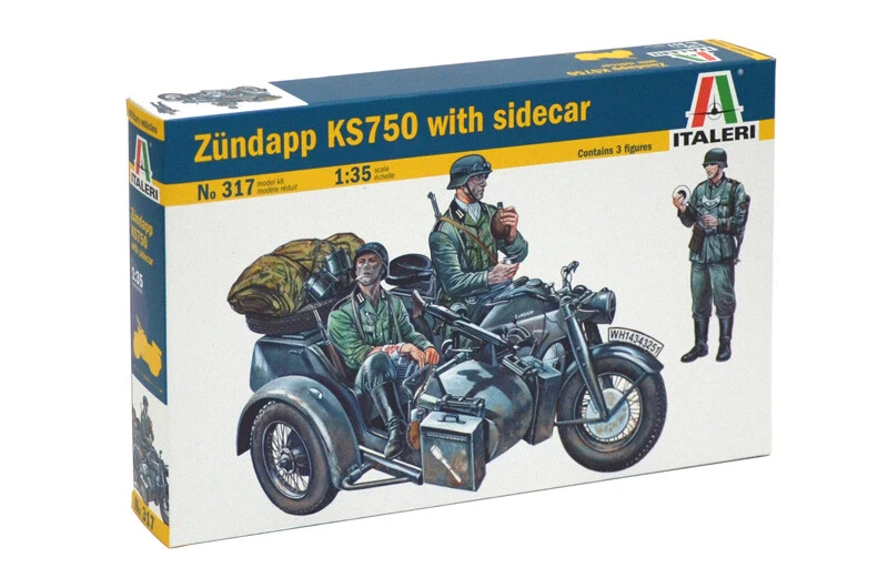 Zundapp Ks750 With Sidecar 1:35 Plastic Model Kit ITALERI - Immagine 1 di 1