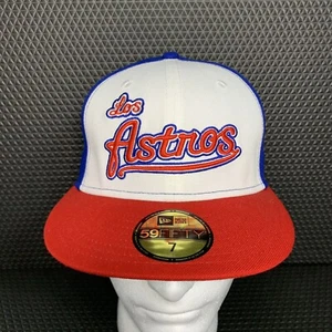 MLB Houston Astros LOS ASTROS Puerto Rico New Era Cooperstown Cap Hat Sz 7 - Picture 1 of 15