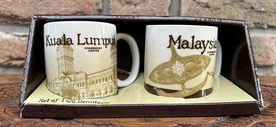 Starbucks Demitasse Espresso Tasse Kuala Lumpur/Malaysia NEU mit SKU 3oz/89ml