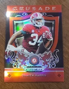 2019 Panini Prizm Draft Crusade Red Prizm Damien Harris #6 Rookie RC - Bild 1 von 2