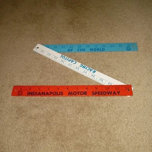 1976 Vintage Indianapolis Motor Speedway klappbar Holz Souvenir Lineal Maßstab - Bild 1 von 6