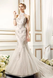 Val Stefani Bridal Anja , Champagne Gold NWT Size 12 - Picture 1 of 12