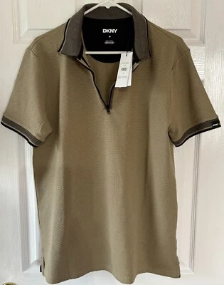 Camisa polo masculina estilo M DKNY - Nova em folha - Frete grátis - Imagem 1 de 3