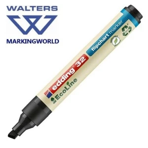 Edding 32 EcoLine Flipchart Marker | Refillable Recycled Eco-Friendly | 1 Pen - Picture 1 of 9