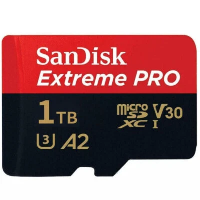 SANDISK Extreme PRO, 1TB Speicherkarte, SD-Adapter, Micro-SDXC microSD Exte