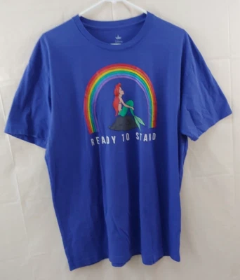 Camiseta Disney Princesa La Sirenita Ariel 2X Orgullo Arco Iris Algodón Azul Foto 1 de 4