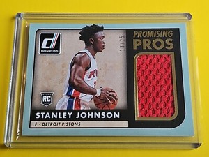 2015-16 Donruss - Stanley Johnson #13/25 - PROMISING Pros - PATCH