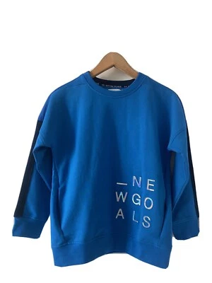  ZARA KIDS BOY EMBOSSED NEW GOALS SPORTY SWEATSHIRT Size 9 y 134 cm  OA78 READ - Image 1 of 4