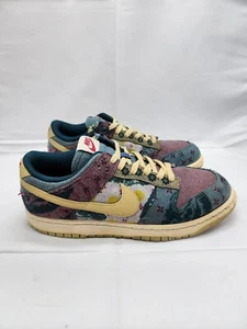 Nike Dunk Mens Lace Sneaker Shoes Up Low SP Community Garden Multicolor Size 8 - Picture 1 of 9