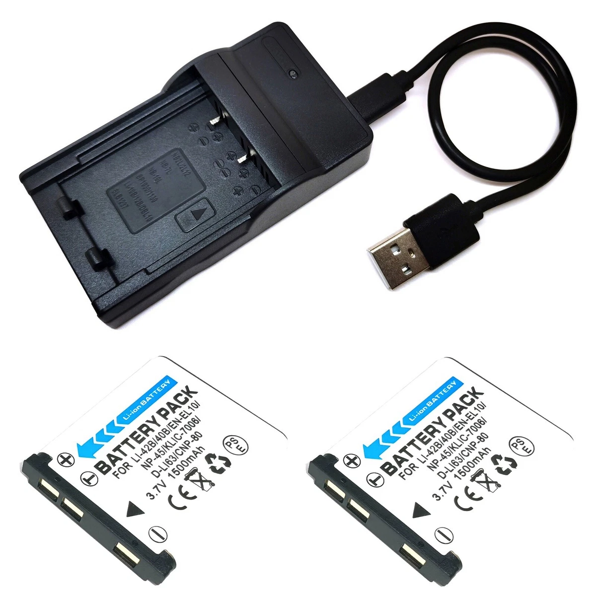 2x Ersatzakku Für Rollei Flexline Kameras – 700 MAh, 3,7V Li-Ion, Kompatibel Mit Flexline 100, 140, 200, 202, 250