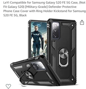 Samsung Galaxy S20 FE Armor Case Cover 5G Black New - Picture 1 of 4