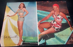 DE COLECCIÓN RITA HAYWORTH / JINX FALKENBURG - IMPRESIÓN DE REVISTA PÁGINA COMPLETA - EN MUY BUENA CONDICIÓN - Imagen 1 de 3