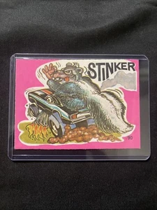 🤩FANTASTIC ODD RODS sticker/card #90 Donruss Stinker 1973 PINK First series😍 - Picture 1 of 3